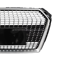 Grilles de voiture de style étoile, haute qualité, ABS, installation facile, nouvelles grilles pour Audi A4 S4 B9 2017-2019, mise à niveau RS4, pare-chocs avant