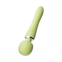 2-in-1 Beheizter Vibrator mit Smart-Warming-Kopf Klitoris-Massagegerät 10 Vibrations- und Stoßmodi Magnetisch Aufladbares Sexspielzeug