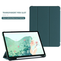 Étui pour tablette en cuir PU à trois volets, antichoc, pliable, pour iPad Air 4/iPad Air 5, 10,9 pouces