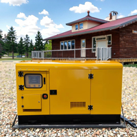 Générateurs diesel portables super silencieux de 50 kVA à 200 kVA, démarrage automatique, châssis ouvert, triphasé, faible bruit, tension nominale 380 V
