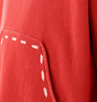 Pull-over à capuche en coton épais de bonne qualité personnalisé avec coutures contrastées Sweats à capuche unis pour hommes en éponge française