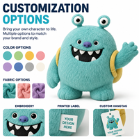 Peluche personnalisée bleue « Petit Monstre » – Fabricant direct d'usine OEM/ODM, vente en gros d'animaux en peluche amusants, faible MOQ