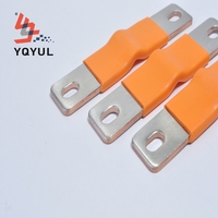 Barre omnibus en cuivre laminé flexible pour connexion de batteries, shunt en cuivre souple haute intensité avec isolation