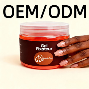 Gel Coiffant Professionnel Anti-Frisottis aux Herbes OEM 12.35oz Qualité Salon Fixation Forte Brillance Protection Cheveux Noirs Styles Bouclés/Secs - Product Image 3