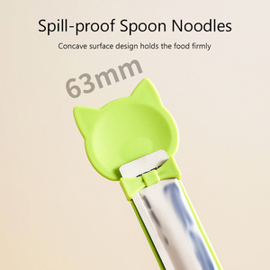Tragbarer Kunststoff Cat Treat Dispenser Schiebe streifen und Quetsch löffel <span class=keywords><strong>Happy</strong></span> Liquid Snack Dispenser für die Katzen fütterung - Product Image 4