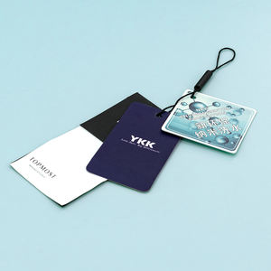 Etiquetas colgantes de ropa con logotipo personalizado de lujo, venta al por mayor, recién llegado, etiquetas colgantes <span class=keywords><strong>para</strong></span> ropa, diseño de tarjeta de papel recubierto, etiqueta colgante - Product Image 2