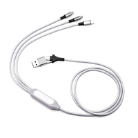 Câbles 5 en 1 avec logo LED d'usine d'origine, OTG USB C vers Type C, articles promotionnels personnalisés, cadeau avec logo LED, câble de charge multi USB
