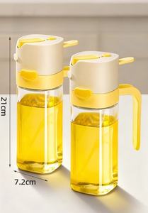 Многофункциональный распылитель для масла и мерный дозатор 2-в-1 в европейском стиле, 530 мл, для оливкового масла, для кухни, пищевой, герметичный - Product Image 6