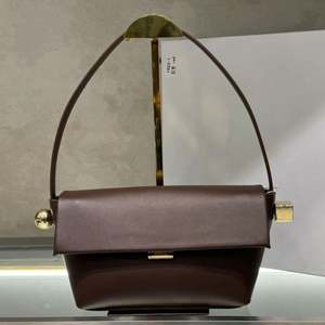 Bolso de Mano Elegante y Original para Mujer, Diseño Geométrico Marrón, de Lujo, Impermeable, de un Solo Hombro - Product Image 1