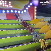 Jeux de carnaval de course Roll-A-Ball à grande vitesse Tolefun 8 joueurs parc de loisirs fin de la jetée à pièces pour les événements de fête foraine