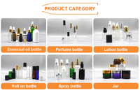 DP vente à chaud 1ml 3ml 5ml 10ml flacon compte-gouttes en verre transparent pompe bouteilles en verre à fermeture personnalisée