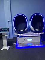Cinéma VR 9D en forme d'œuf, réalité virtuelle, simulateur de jeu vidéo à 2 places, vente chaude