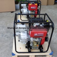 Pompa Air Diesel Dongqing 6-inci, Pompa Limbah Self-priming, Paduan Aluminium, Daya Angkat Maksimum 20, Starter Manual/Listrik