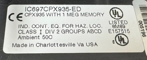 MÓDULO DE CPU IC697CPX935-ED IC697CPX935 Módulo de CPU para PLC IC697CPX935ED - Product Image 5