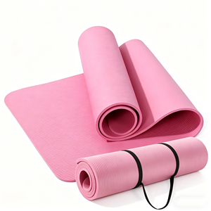 Tapete de Yoga NBR de 8/10 mm de Grosor Extra, 183x61 cm, Alta Densidad, Antideslizante, Acolchado, para <span class=keywords><strong>Pilates</strong></span> y Fitness, con Logotipo Personalizado, Fabricante Mayorista - Product Image 1
