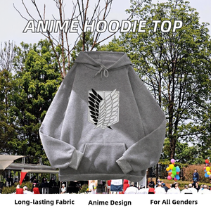 Nueva Sudadera Informal Unisex de Acrílico con Estampado de Ataque a los Titanes de Harajuku, Top Gráfico de Anime Japonés para Otoño/Invierno - Product Image 2
