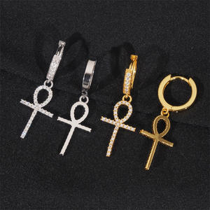 ต่างหูฮิปฮอปทรงห่วงประดับเพชรโมอิสซาไนต์ VVS  แบบ Iced Out  วัสดุเงินแท้ 925  รับรองโดย GRA  ราคาขายส่ง Kaleido  ผ่านการทดสอบเพชร - Product Image 5