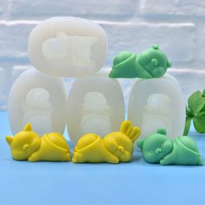 แม่พิมพ์ซิลิโคนเกรดอาหาร รูปแมว กระต่าย สำหรับทำพุดดิ้ง นมเยลลี่ เค้ก - Product Image 3