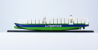 C136 - 888 Logistics Maqueta de Crucero Cedar, Modelo Náutico Hecho a Mano, Decoración de Madera Independiente, Exhibición Marítima, Regalo de Oficina