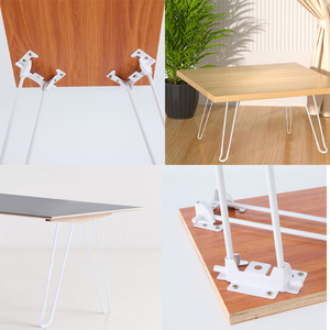 Pieds de table en forme de pattes de chat blancs, 32cm, 42cm, 50cm, en fer forgé, design minimaliste, installation facile, pour table basse, utilisation en extérieur - Product Image 2