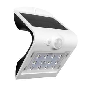 Lampada da Parete LED 3W con Pannello Solare e Sensore, 200Lm 6000K Colore Bianco, IP65, Luce Solare da Giardino con Alimentazione a Batteria - Product Image 1