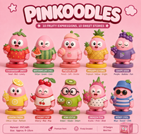 Figurine d'art de collection personnalisable en plastique écologique, motif ananas et œuf, 8,5 cm, pour cadeaux et promotions