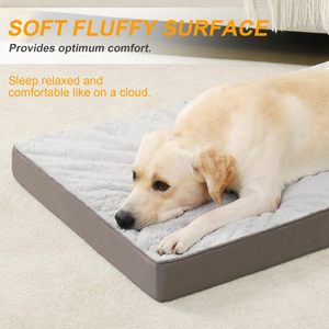 Lage minimale bestelhoeveelheid Universele hondenmat Dubbelzijdig bijtbestendig hondenbed met wasbare flanel, wasbaar met afneembare hondenbank - Product Image 2