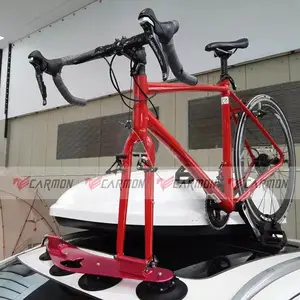 2辆自行车通用车顶自行车架，带吸盘自行车托架