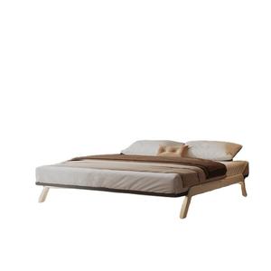 Italiaans Modern Minimalistisch Koolstofstaal Bedframe Voor Hotel Eenvoudig Bedontwerp Hoofdslaapkamer