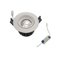Plafond extérieur noir blanc led aluminium ip65 6w 15W dimmable LED downlights home lights spot avec pilote