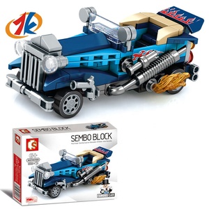 Bloques de construcción de coches de carreras modelo de fórmula kits de bloques de coches desafiantes juguetes de supercoches para niños pequeños artículos promocionales furiosos - Product Image 1