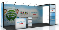 Stand d'exposition 3X6 Stand d'exposition Stand d'exposition 10x20 ft Stand d'exposition populaire Stand d'exposition portable