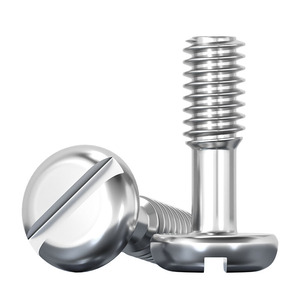 GB837 304 Stainless Steel Pan Head Slotted Screws M3 M8 Class 8.8 For Metal Furniture - Product Image 1