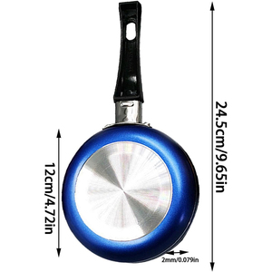 Poêle à frire antiadhésive avec poignée en bakélite, ustensile de cuisine en aluminium, mini-poêle antiadhésive - Product Image 4