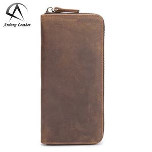 AndoBag Long <b>Wallet</b> Purse for Men <b>Boy</b> Genuine Cow Leather Fashion Clutch Bag Handbag Multifunction - Product Image 1