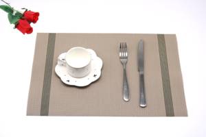 Eco-friendly Woven PU Tablemat Wholesale 3D Logo Wedding Decoration Kid-Friendly PVC <b>Coffee</b> Mat for Kitchen Dining Table <b>Pad</b> - Product Image 2