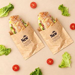<b>Small</b> Food Grade <b>Paper</b> <b>Bags</b> Coated <b>Papers</b> Parchment <b>Paper</b> Greaseproof <b>Paper</b> Packaging <b>Bag</b> Custom Printed Laminated Cookie <b>Bags</b> - Product Image 1