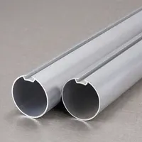 Tubo de aluminio ranurado para persianas venecianas, cuerpo de fábrica de extrusión, 2022, 50MM, para cortina de ventana vertical