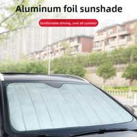 Pare-soleil de voiture en aluminium personnalisé, épaissi, à cinq couches, isolé par bulles, anti-UV, pliable