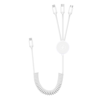Kabel pengisi daya ponsel USB 3-in-1 portabel, kabel pengisi daya Cepat 3A lampu LED multifungsi harga pabrik