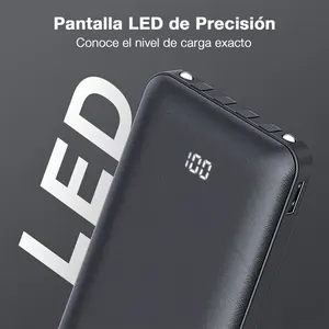 Power Bank Portatile 10000mAh con 4 Cavi Micro USB V8 IP Type-C Tempo di Ricarica 1 Ora Display Digitale Batteria agli Ioni di Litio Tascabile - Product Image 3