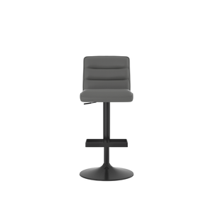 Sgabello da Bar Girevole di Alta Qualità con Altezza Regolabile, Base in Metallo Nero e Seduta in Pelle Confortevole per Casa e Bar - Product Image 5