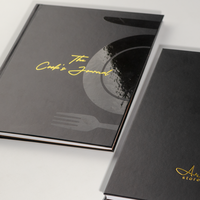 Carnet de cuisine personnalisé créatif : planificateur, journal de cuisine, carnet à couverture rigide, impression sur mesure