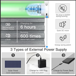 Store Enrouleur Automatique Sans Fil Haute Qualité Multi-Scénarios, Design Élégant, pour Maison et Bureau - Product Image 3