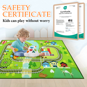 <span class=keywords><strong>Tappeto</strong></span> da Gioco Ecologico per Bambini con Design Personalizzato a Pista da Corsa, <span class=keywords><strong>Tappeto</strong></span> in Nylon di Alta Qualità per Camerette e Scuole dell'Infanzia - Product Image 5