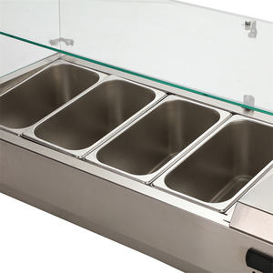 Mesa de bar comercial para <span class=keywords><strong>restaurante</strong></span>, para preparar ensaladas, pizza, sándwich y ensaladas - Product Image 4