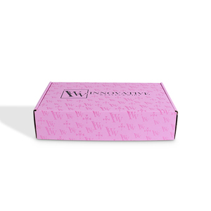 Boîtes en carton ondulé écologiques personnalisées avec logo, pelliculage mat et gaufrage pour emballages cosmétiques (cils, poudre libre, crème visage) - Product Image 1