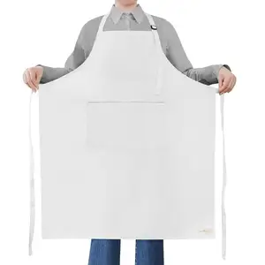 Extra Large Apron Adjustable Bib Apron with 2 Pockets Cooking Apron for Women Chef Water & Oil Resistant