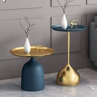 Table d'appoint de salon moderne et minimaliste, table à thé et à café de luxe, mini table de balcon combinée