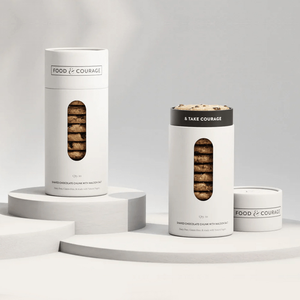 Customize Luxury Unique Round Cardboard Container Kraft Paper Canister Tube for Chocolate Cookies Packaging
